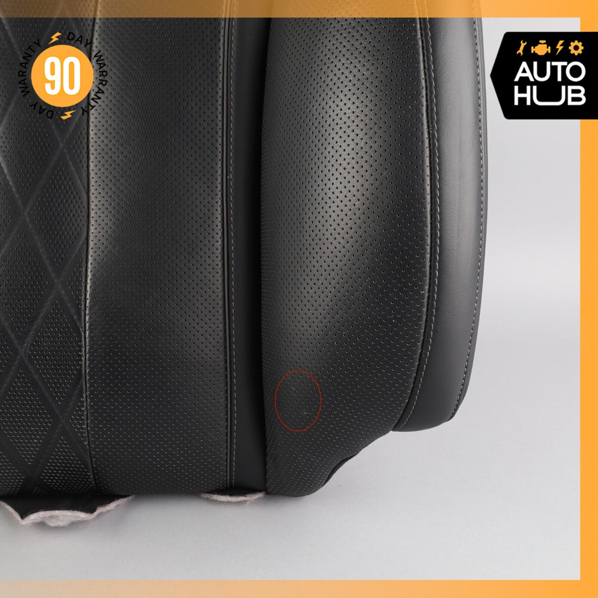 15-17 Mercedes W222 S600 Front Right Passenger Side Seat Upper Back Cushion OEM - photo 7
