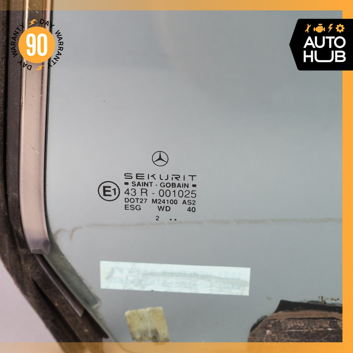 88-95 Mercedes W124 300CE E320 Coupe Left Quarter Window Glass OEM - photo 10