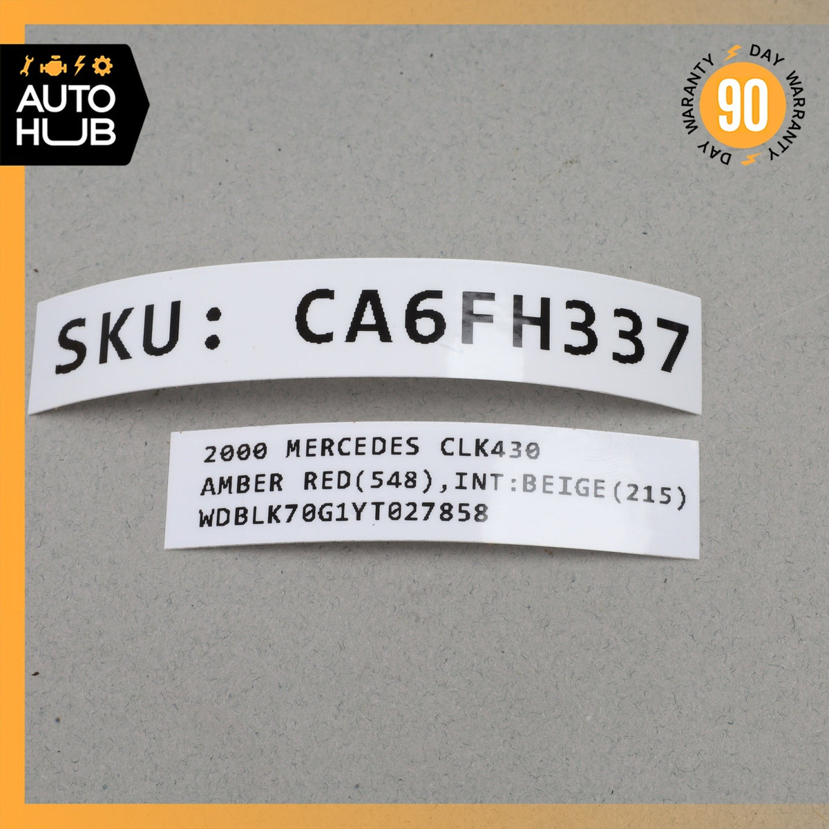 97-03 Mercedes W208 CLK430 CLK320 Top Roof Rear Right or Left Bow Cylinder OEM - photo 11