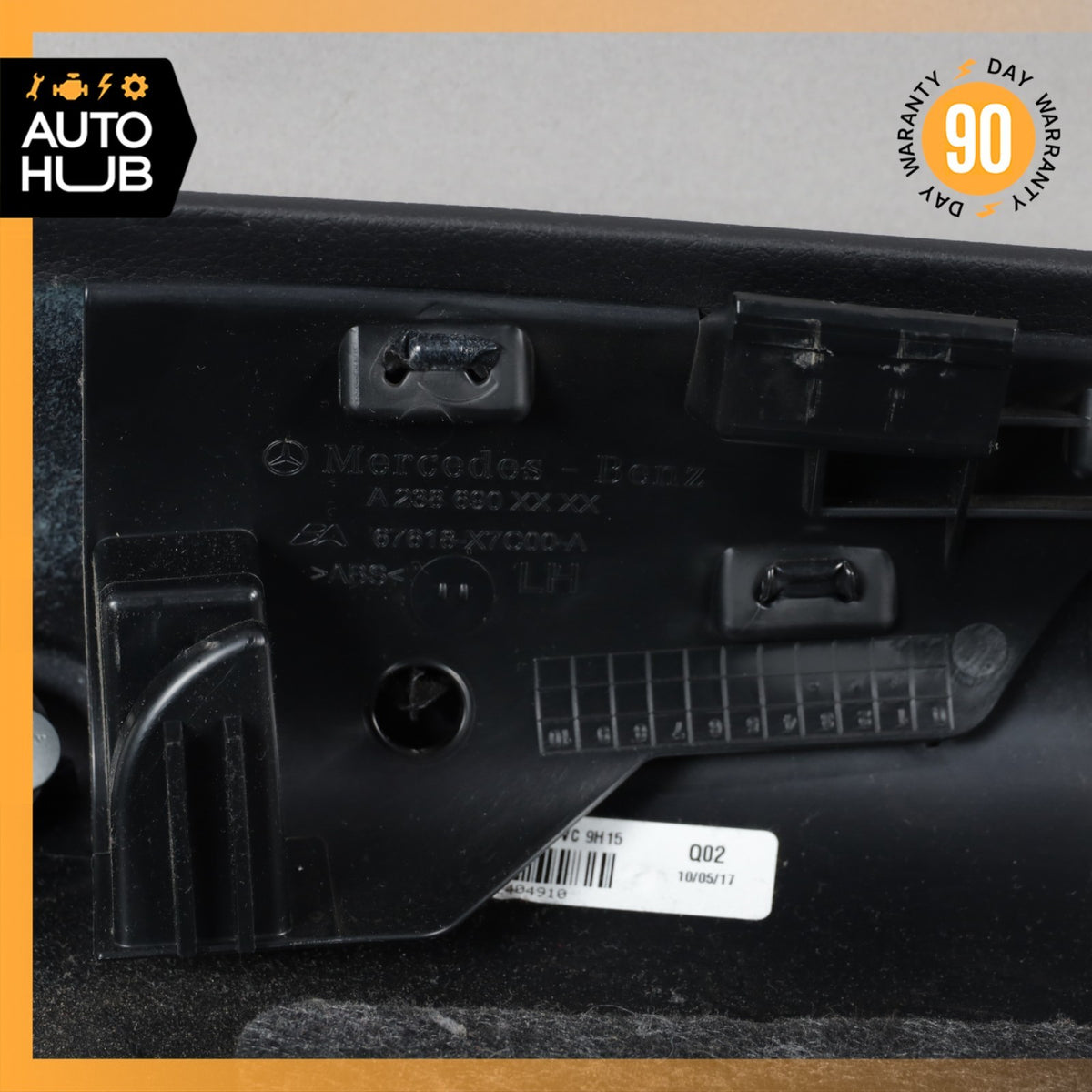 18-23 Mercedes W238 E400 E450 Coupe Door Panel Rear Left Side Black OEM - photo 17