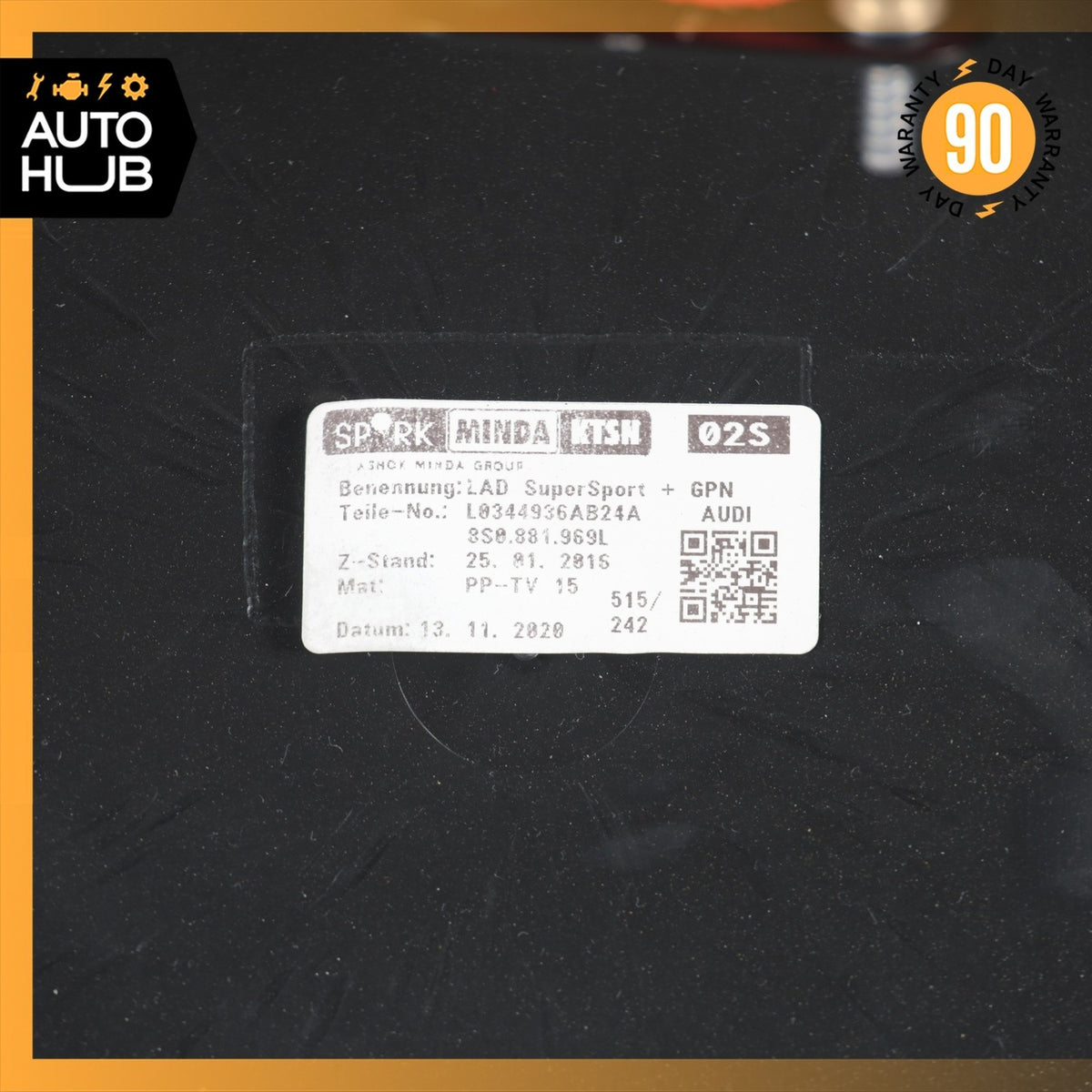 18-24 Audi B9 S5 A5 Front Left or Right Seat Back Cover Panel Trim Black OEM 33k - photo 18