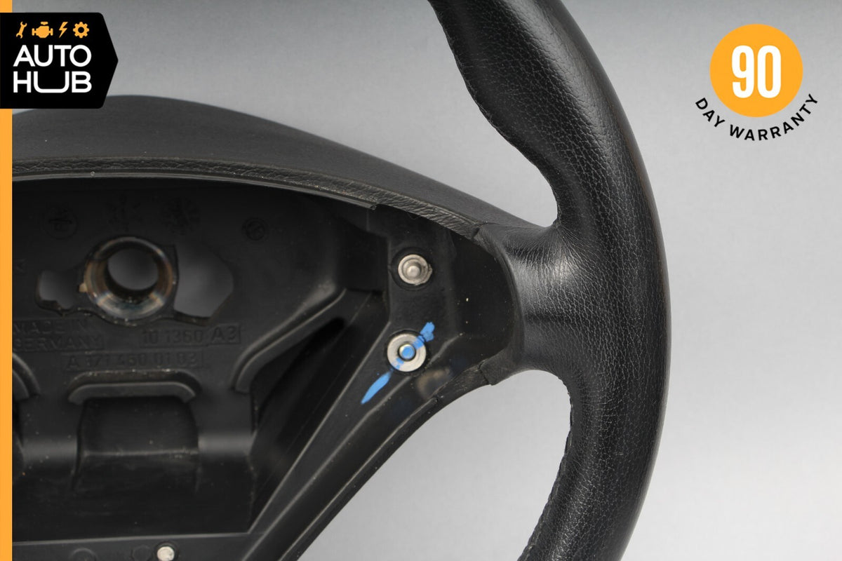 05-08 Mercedes W203 C230 SLK350 C350 Sport Steering Wheel Black 1714600103 OEM - photo 3