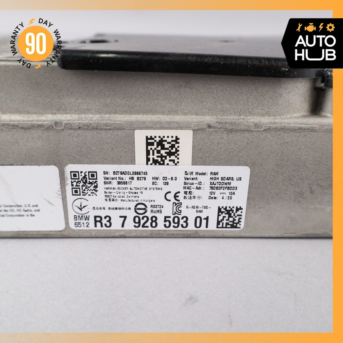 BMW F44 M235i 228i Satellite Receiver Radio Module Unit 7928593 OEM - photo 9