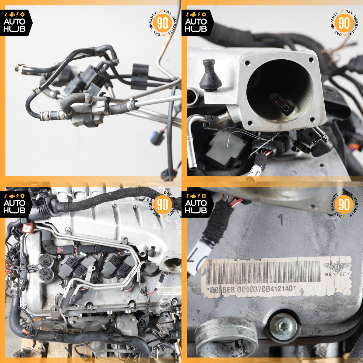 03-13 Bentley Continental GT GTC 6.0L W12 Engine Motor Assembly OEM 87k - photo 22