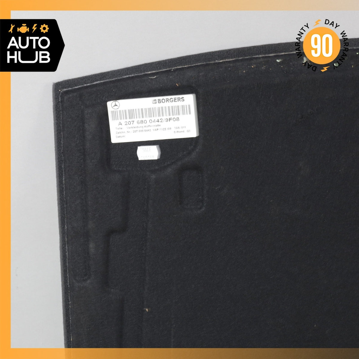 Mercedes W207 E350 E550 Trunk Compartment Floor Lining Trim Black OEM 57k - photo 13