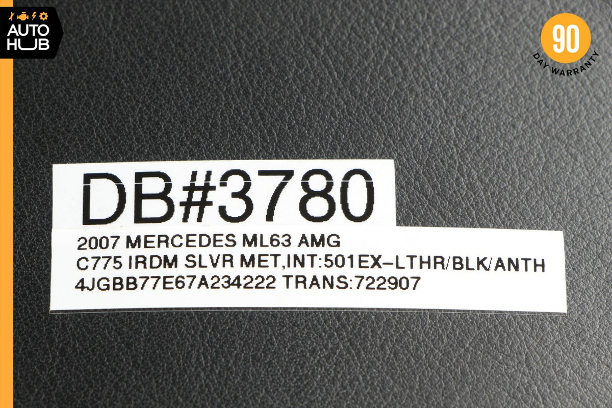 07-11 Mercedes W164 ML63 R63 AMG Front Left or Right Seat Headrest Black OEM - photo 10