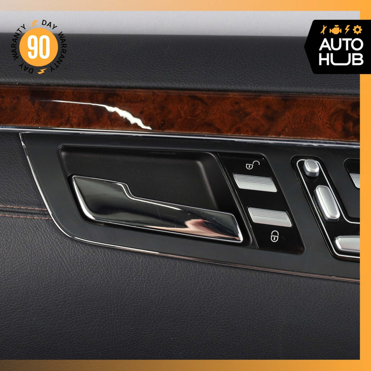 10-13 Mercedes W221 S63 AMG S550 Front Left Side Interior Door Panel Black OEM - photo 10