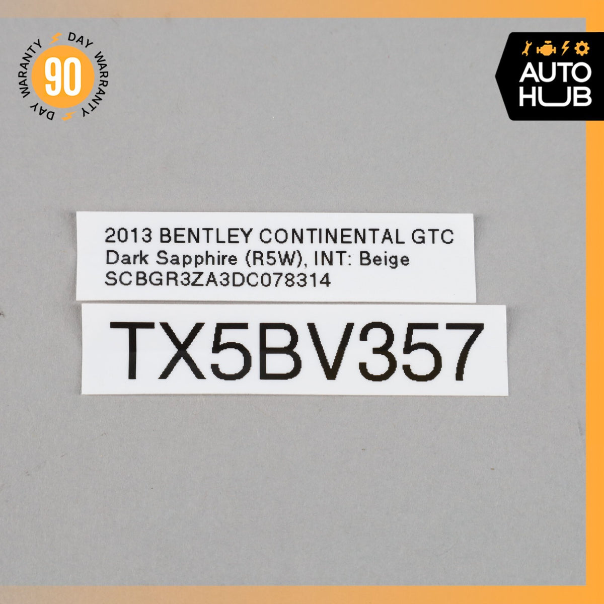 12-18 Bentley Continental GTC GT Left Side Headlight Inside LED Lens OEM 71k - photo 16