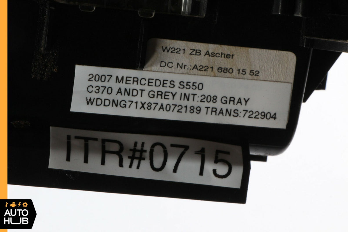 07-09 Mercedes W221 S450 S550 Ash Tray Ashtray Lighter Trim Gray 2216801552 OEM - photo 12