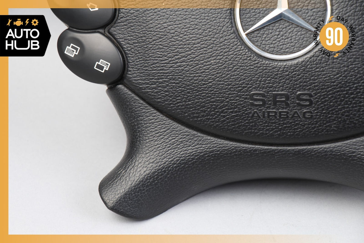 Mercedes R230 SL500 SL55 AMG CLK500 E350 Steering Wheel Airbag Air Bag Black OEM - photo 5