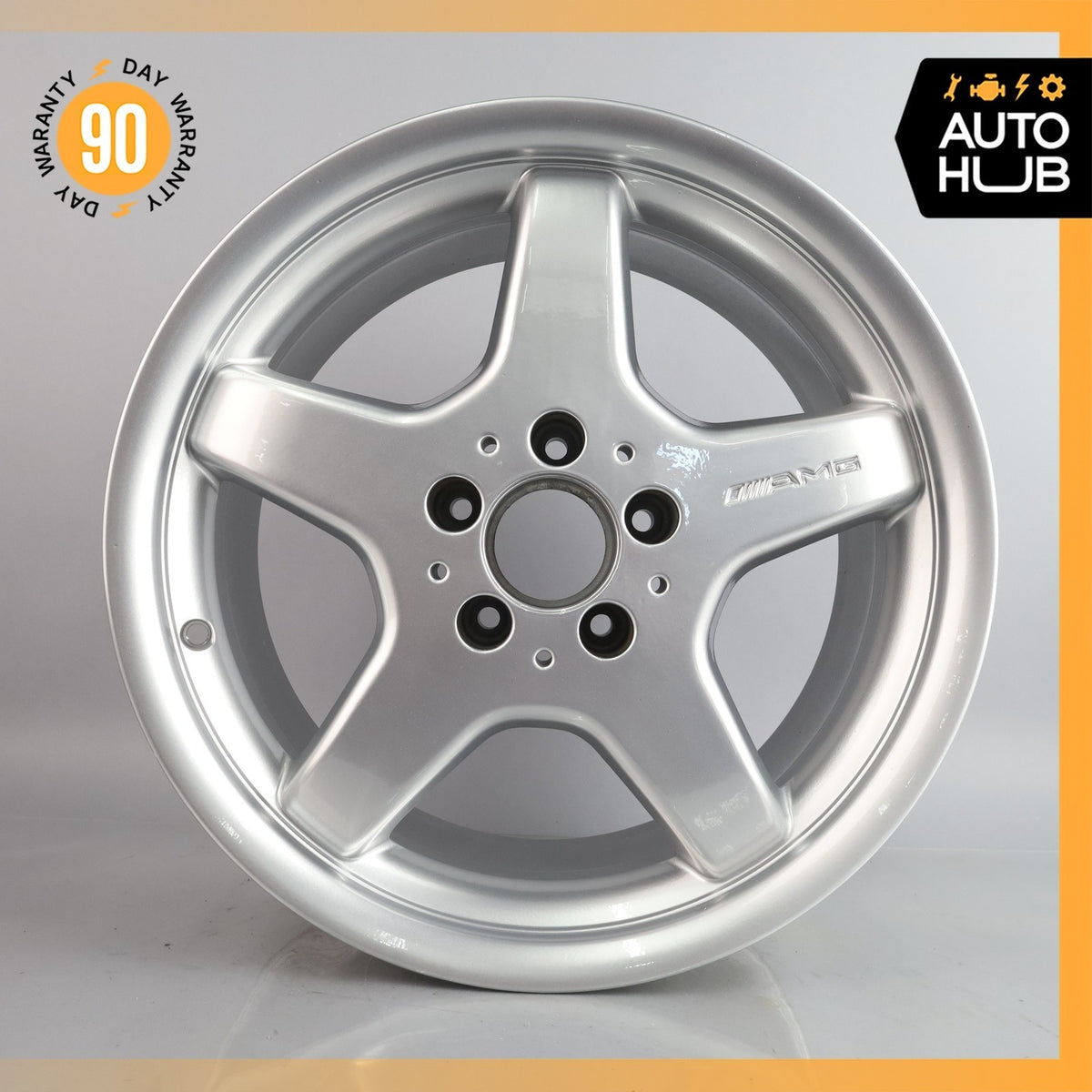 Mercedes R170 SLK230 C280 8.5 x 17 17" Rear Wheel Rim Silver 1704011402 OEM - photo 2