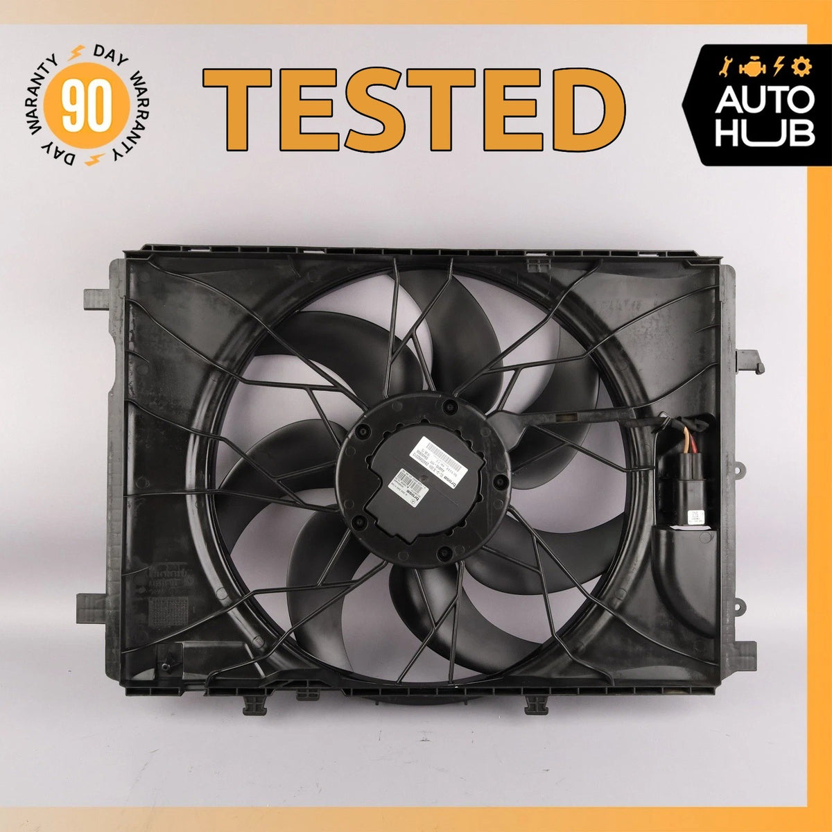 08-20 Mercedes W207 E400 C300 Engine Radiator Cooling Fan Motor Assembly OEM - photo 1