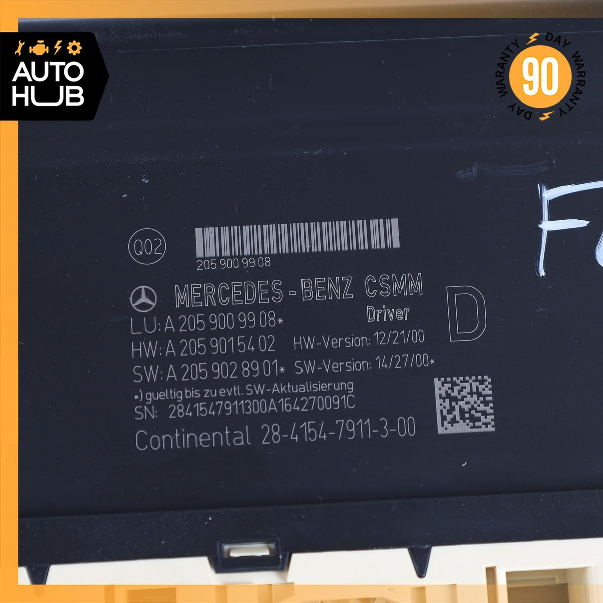 15-23 Mercedes W205 C300 C43 AMG Front Left Seat Control Module OEM - photo 10