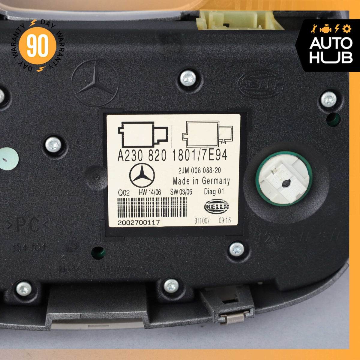 05-12 Mercedes R230 SL550 SL55 AMG Interior Overhead Dome Reading Light OEM - photo 10