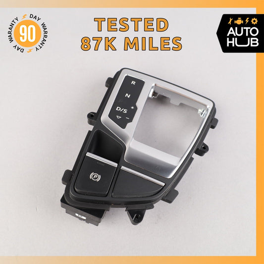 17-19 Audi 4M Q7 Center Console Shift Shifter Bezel Trim OEM OEM 87k - photo 1
