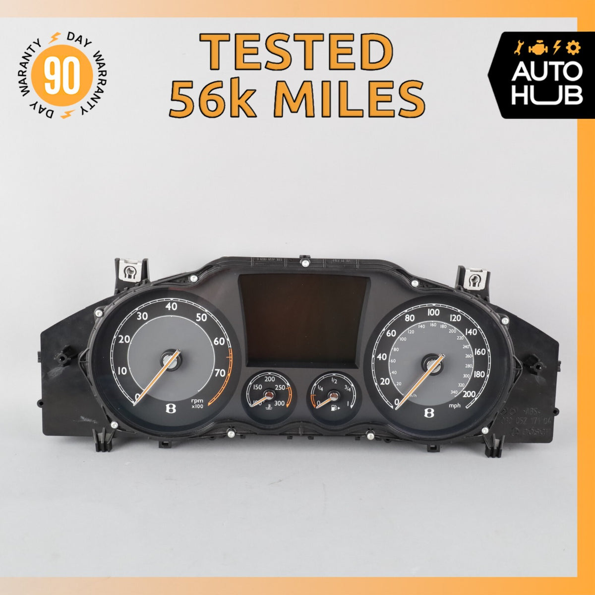 12-13 Bentley Continental GT GTC Instrument Cluster Speedometer OEM 56k - photo 1