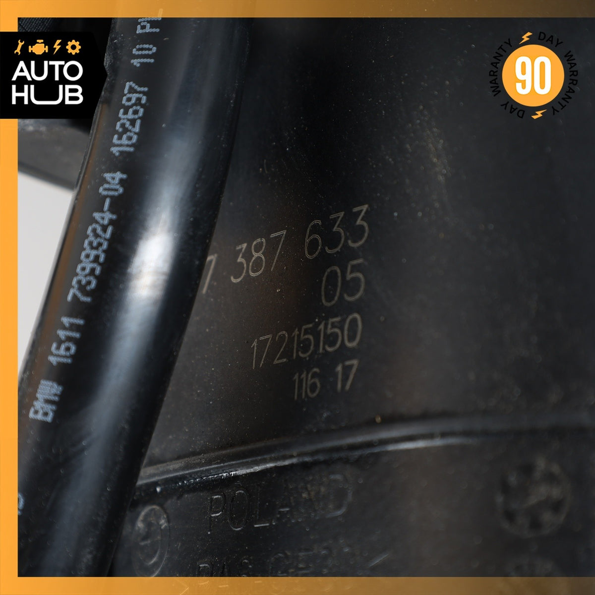 BMW F30 330e Hybrid Fuel Evap Vapor Charcoal Canister 7387633 OEM 54k - photo 13