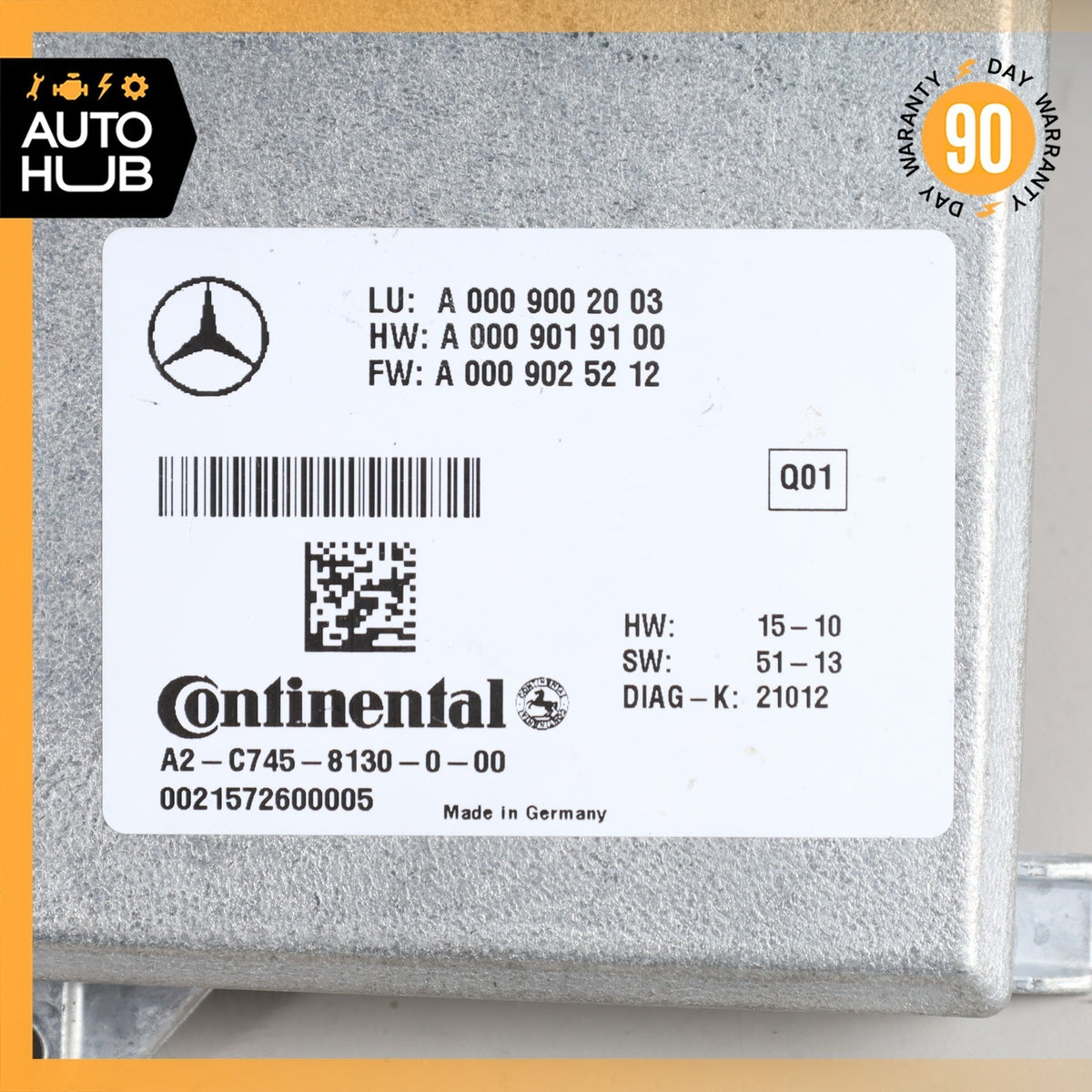15-16 Mercedes X166 GL350 ML550 SL550 Blind Spot Radar Control Module OEM - photo 8