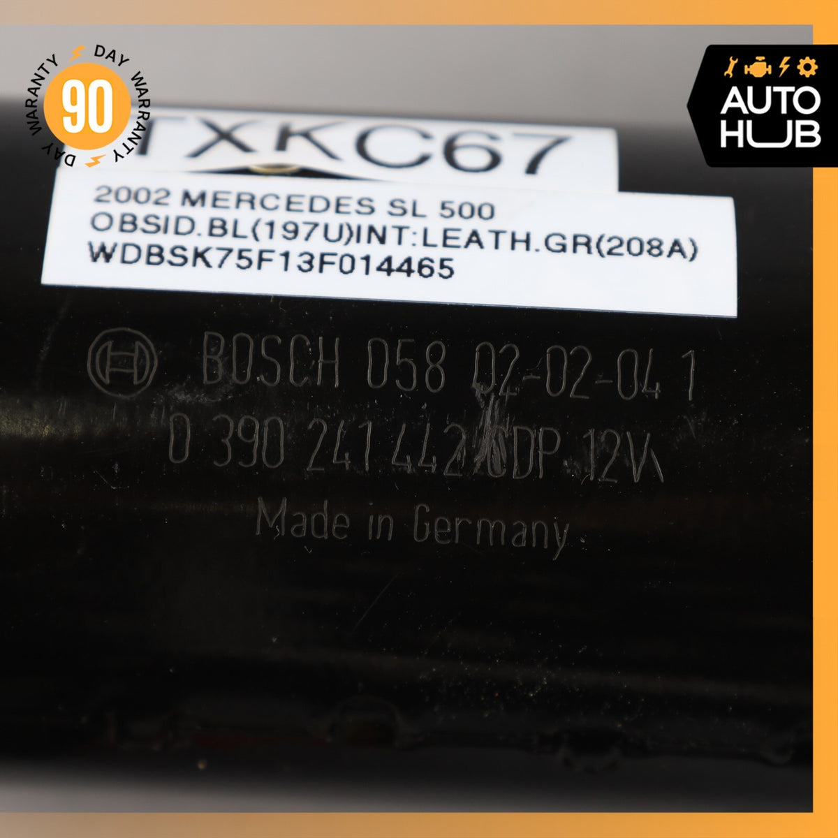03-12 Mercedes R230 SL500 SL550 SL600 SL55 AMG Windshield Wiper Motor OEM - photo 16