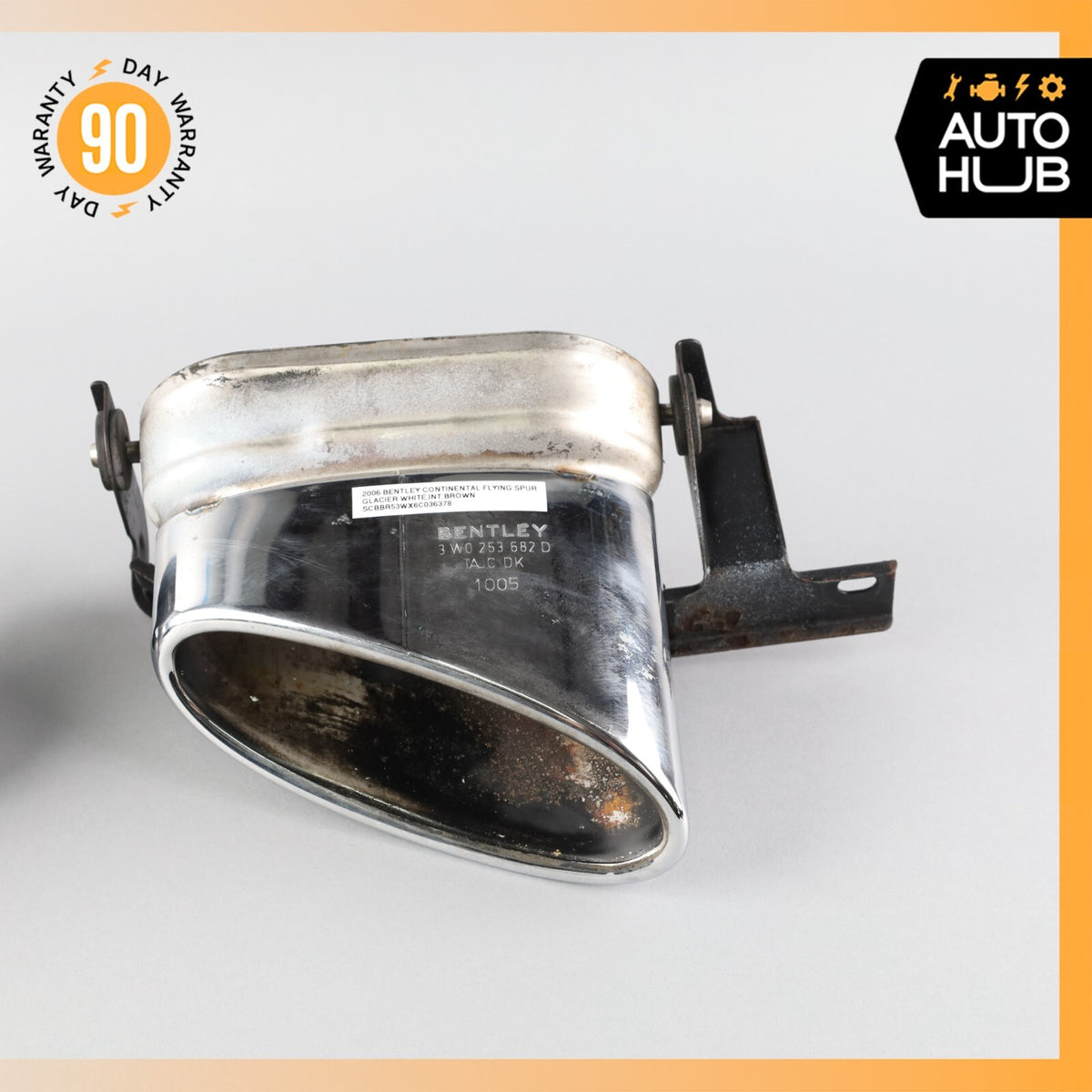 Bentley Continental Flying Spur Exhaust Muffler Tips Left and Right Set OEM 58k - photo 3