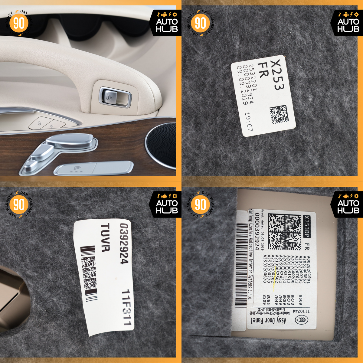 16-23 Mercedes X253 GLC300 GLC300e Front Right Side Interior Door Panel OEM - photo 22