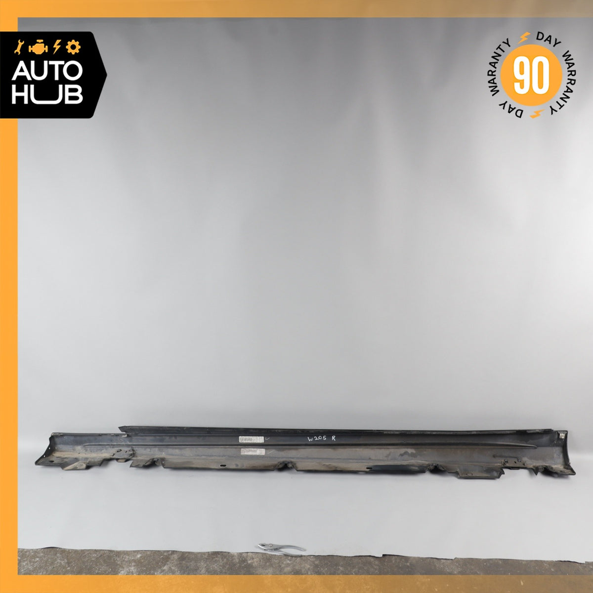 15-21 Mercedes W205 C300 C400 Sedan Sport AMG Right Rocker Panel Side Skirt OEM - photo 11