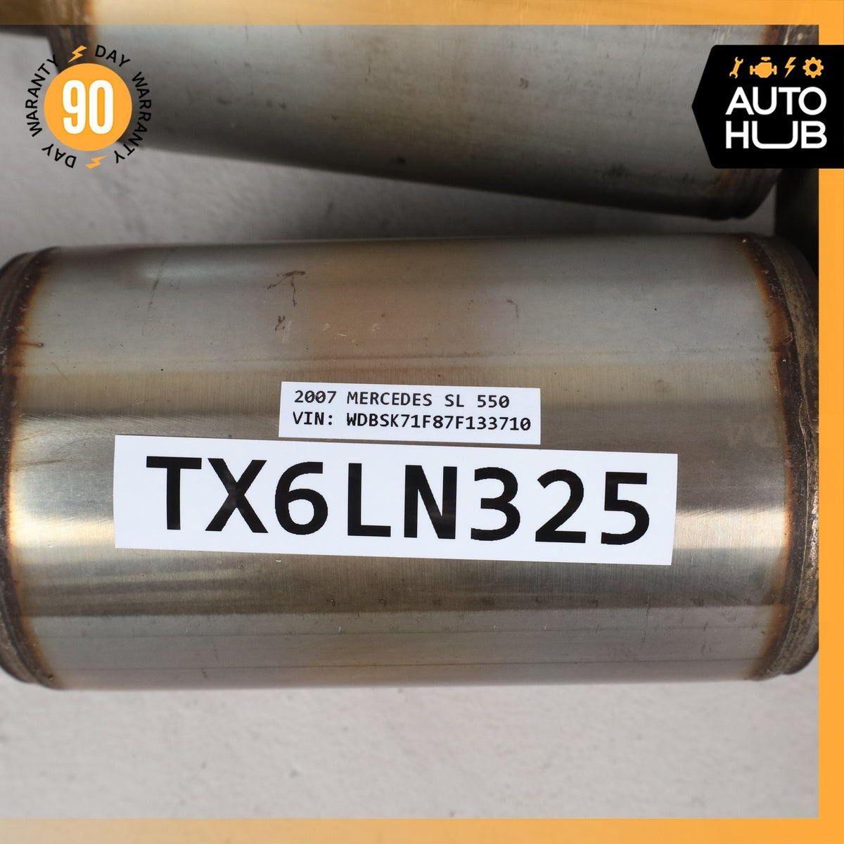 Mercedes R230 SL550 Engine Left & Right Side Exhaust Downpipe Set of 2 OEM 51k - photo 21