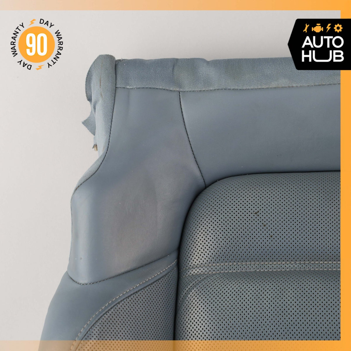 11-18 Porsche Cayenne 958 Front Left Lower Bottom Seat Cushion Leather Blue OEM - photo 2
