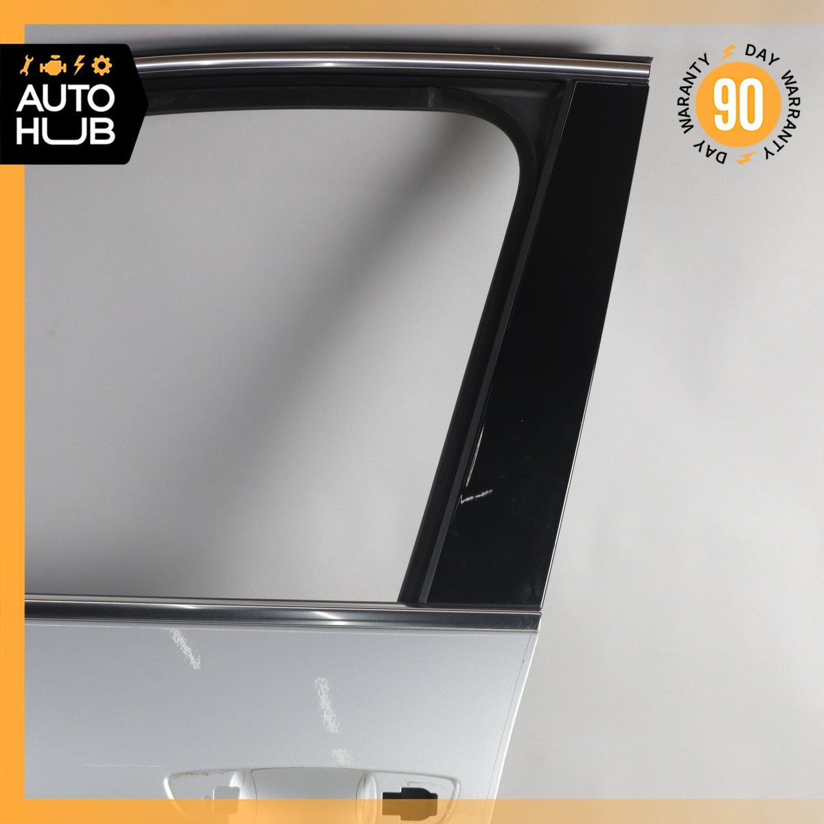 11-18 Porsche Cayenne 958 Front Left Driver Side Door Shell Silver OEM - photo 2