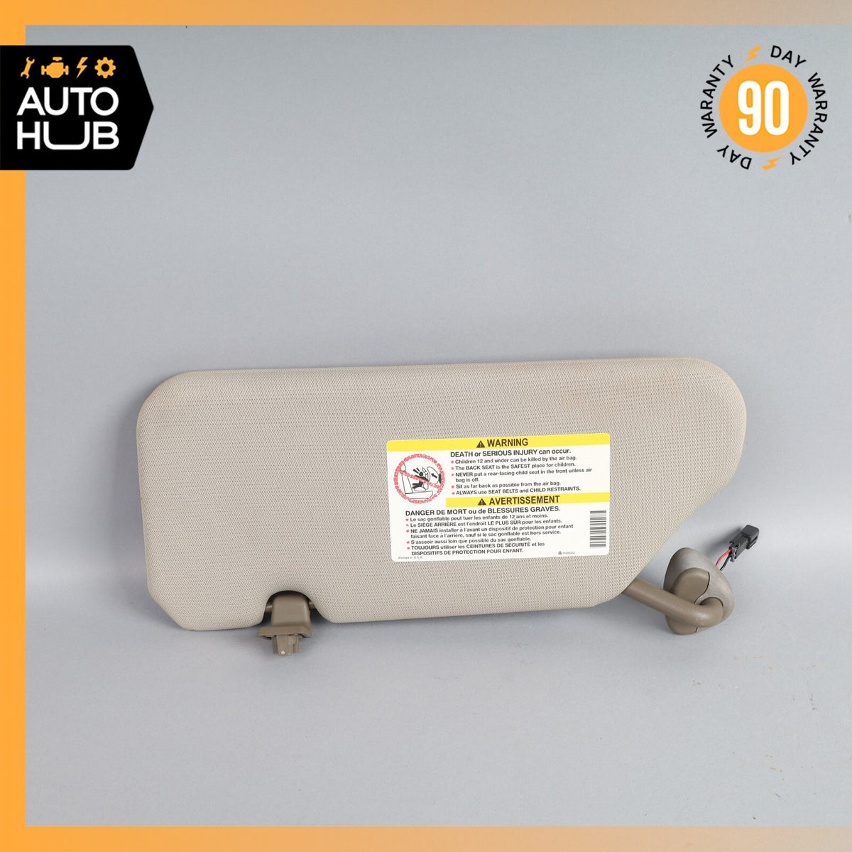 04-05 Cadillac XLR Right Passenger Side Sun Visor Shade Beige 10334541 OEM 69k - photo 2
