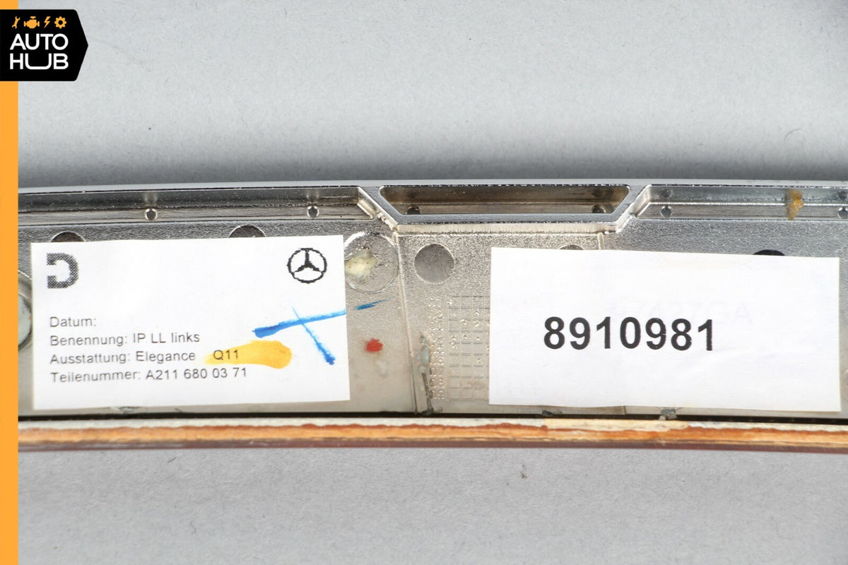 03-09 Mercedes W211 E320 E350 Dashboard Dash Left Driver Side Trim Panel OEM - photo 8