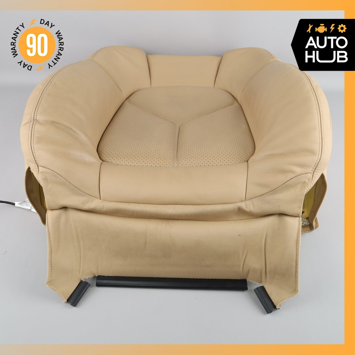 11-18 Porsche Cayenne 958 Front Right Side Seat Upper Cushion Beige OEM - photo 14