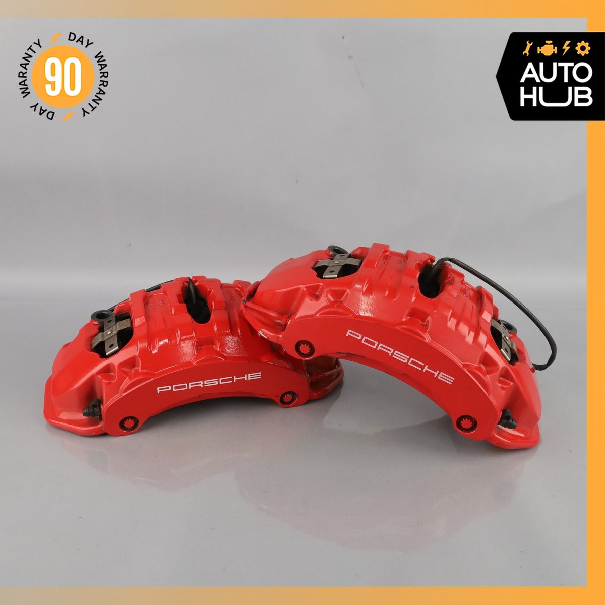10-18 Porsche Macan 95B Cayenne Front Brake Calipers Left & Right Set OEM 46k - photo 2