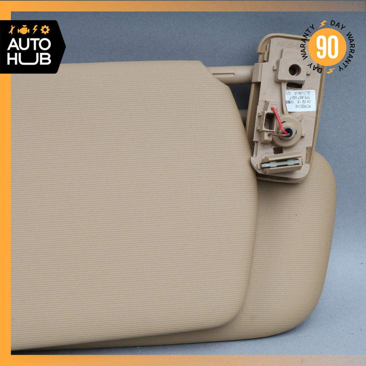 15-18 Porsche Cayenne 958 Sun Visor Sunvisor Front Right Beige 7P5857552P OEM - photo 6