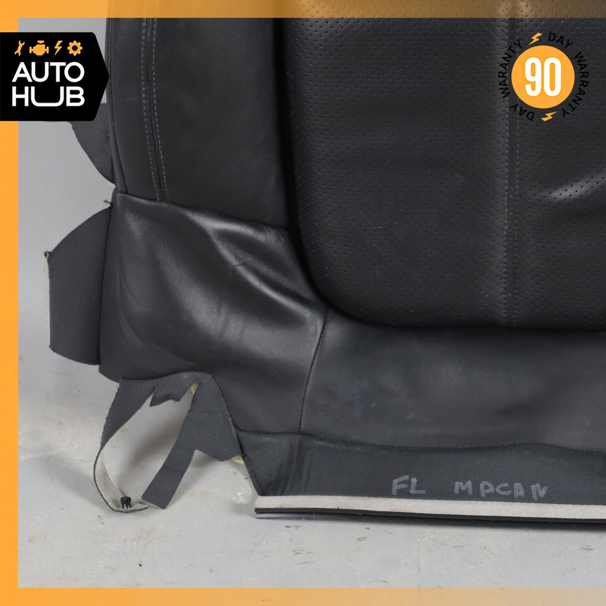 15-18 Porsche Macan 95B Front Left Lower Bottom Seat Cushion Leather Black OEM - photo 6