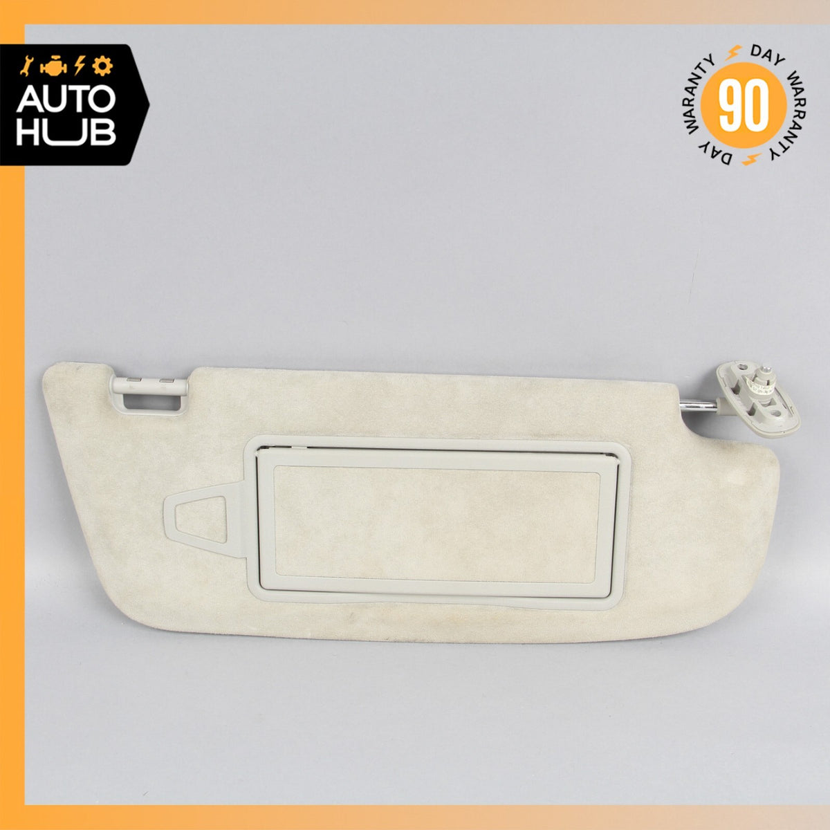Mercedes W221 S600 CL550 Right Side Sun Visor Shade Sunvisor Gray Suede OEM - photo 1