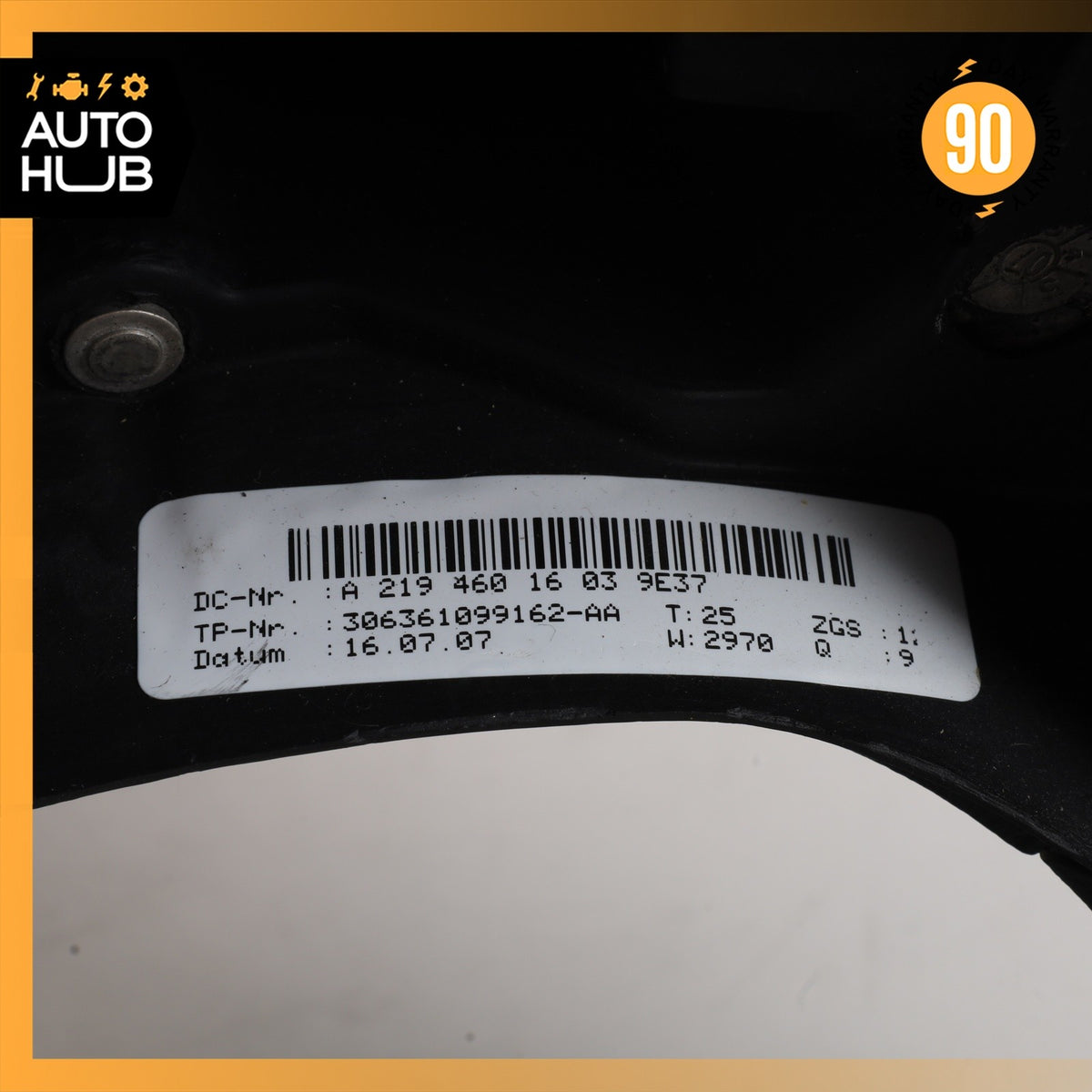 06-09 Mercedes W211 E350 CLS550 E550 CLS500 Steering Wheel 2194601603 Black OEM - photo 4