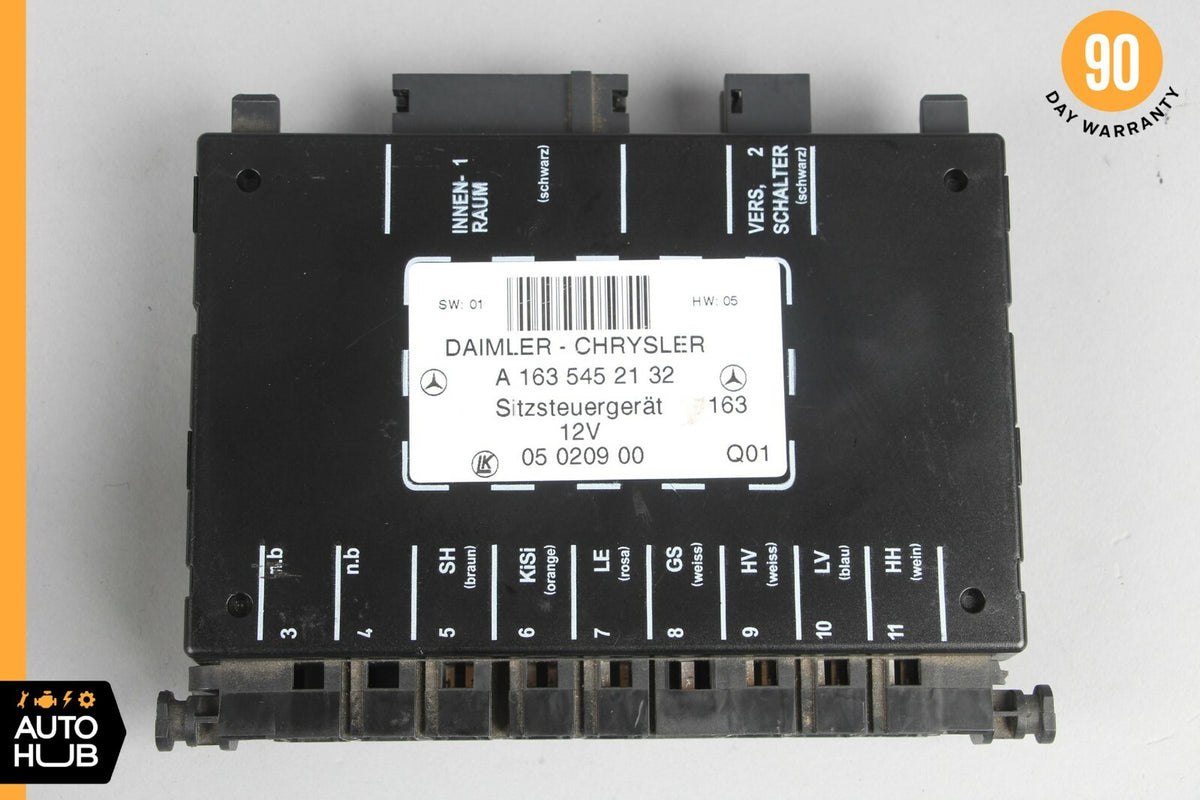 98-05 Mercedes W163 ML320 ML500 Seat Control Module Front Left Or Right OEM - photo 1