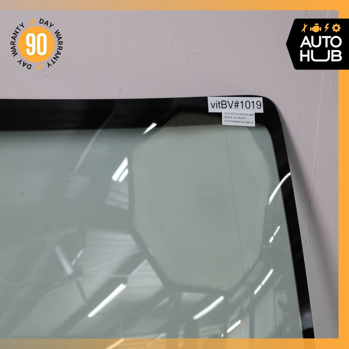 13-14 Aston Martin DB9 Front Windshield Wind Shield Glass OEM 35k - photo 4