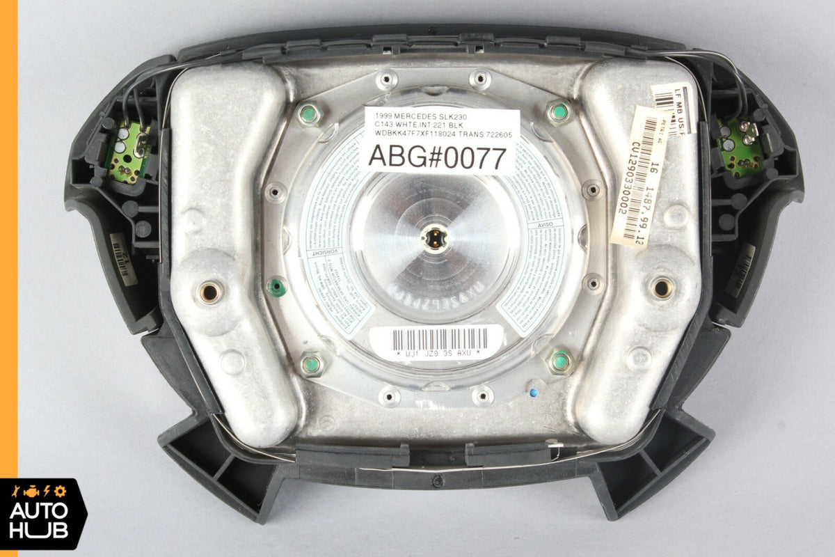 97-00 Mercedes R170 SLK230 Steering Wheel Air Bag Airbag Black OEM - photo 6