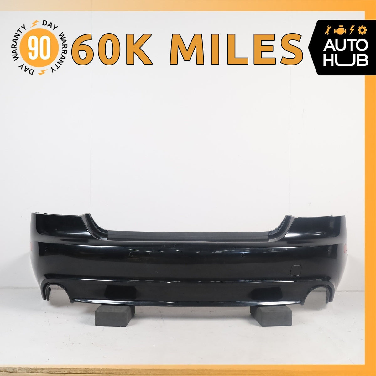 12-15 Audi 4G8 A7 Rear Bumper Cover Assembly Black OEM 60k - photo 1