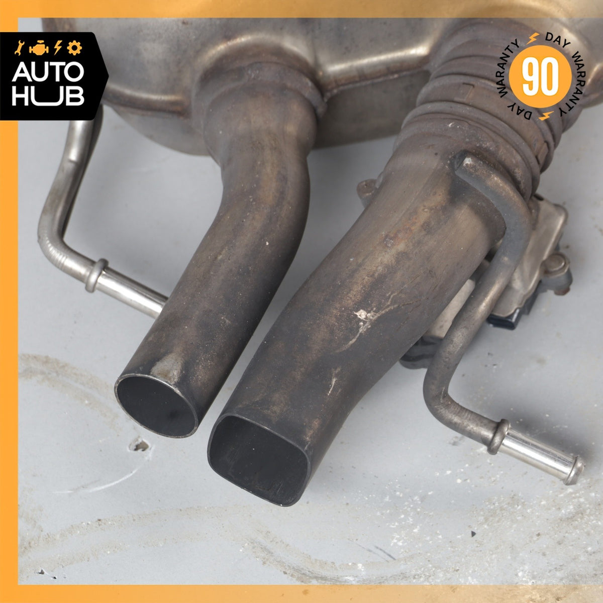 17-18 Mercedes W205 C63 AMG M177 Exhaust Muffler Mufflers w/ Valves OEM 64k - photo 19