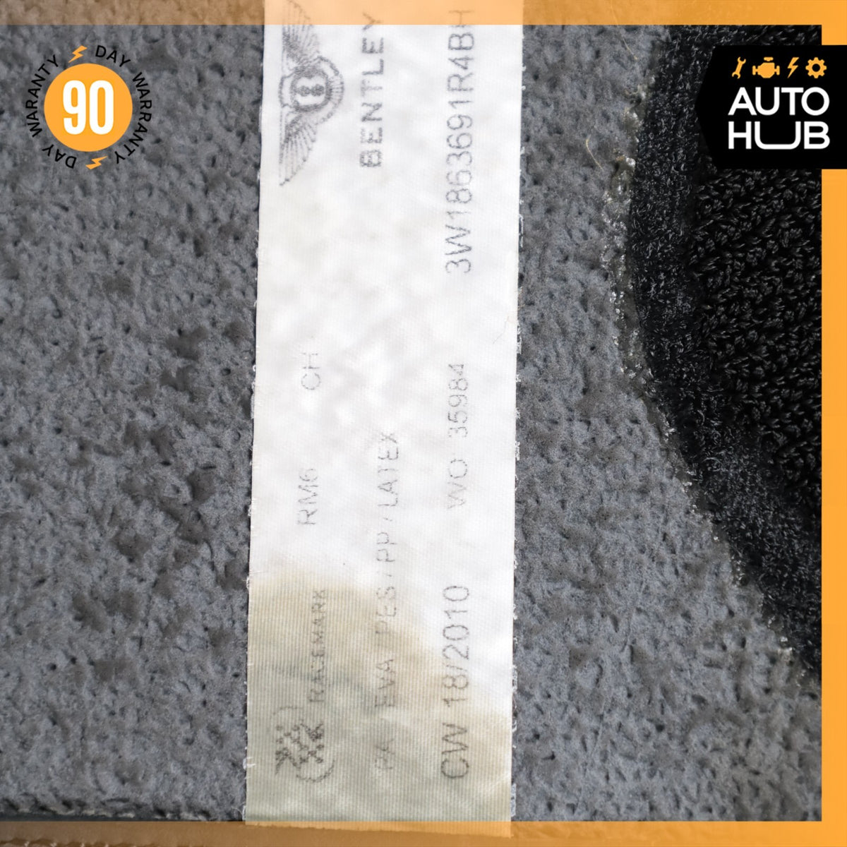 Bentley Continental GTC GT Front & Rear Floor Mat Carpet Cover Set of 4 OEM 63k - photo 15