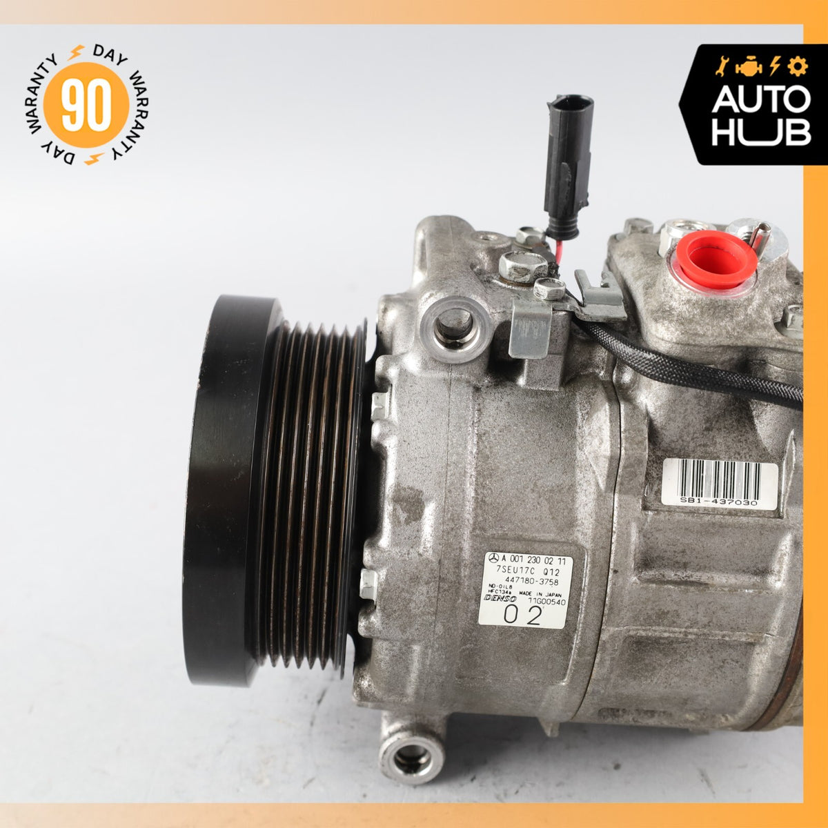 03-06 Mercedes R230 SL500 SL55 AC A/C Air Conditioning Compressor 0012300211 OEM - photo 4