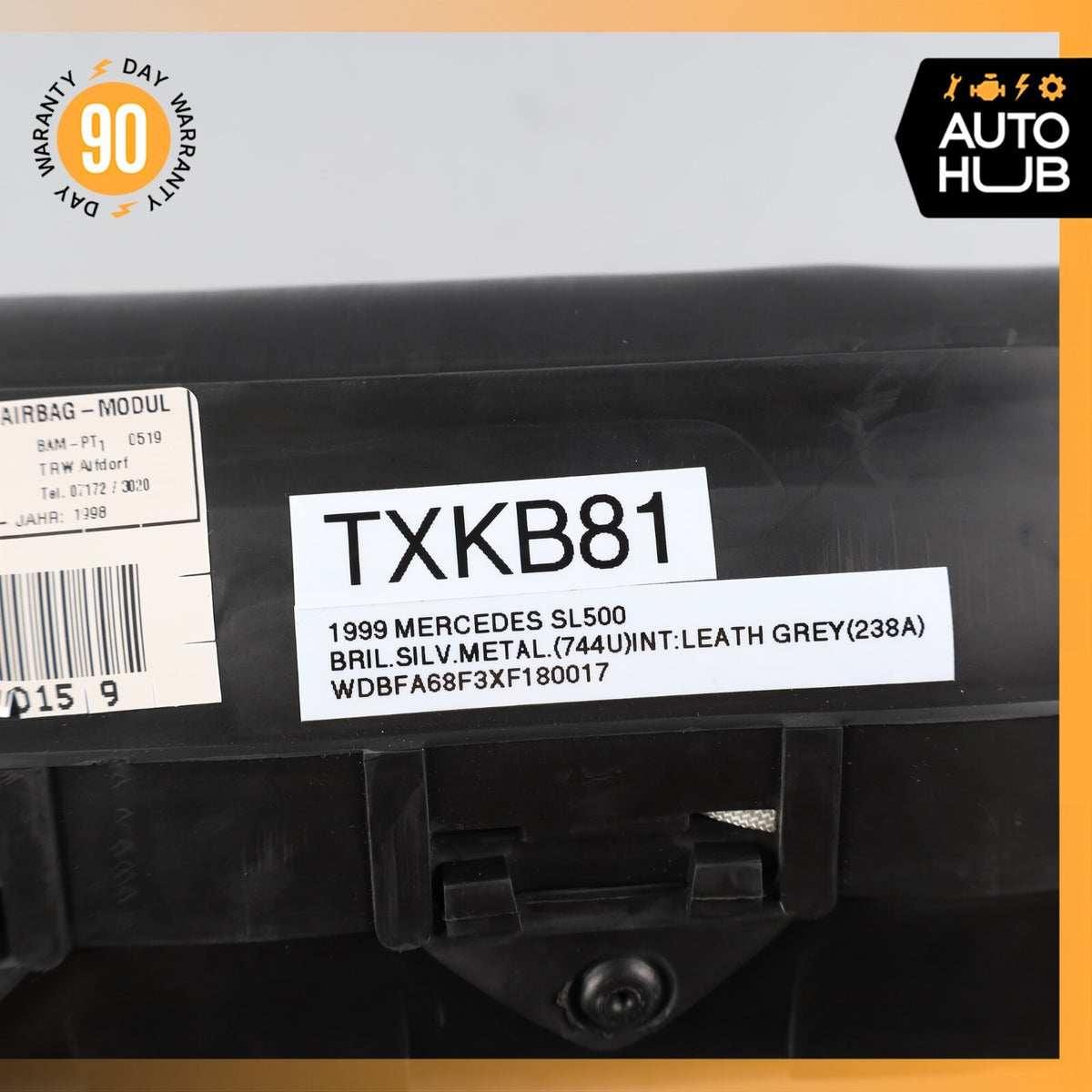 95-02 Mercedes R129 SL500 SL320 Passenger Dash Airbag Air Bag 1298601705 OEM - photo 12