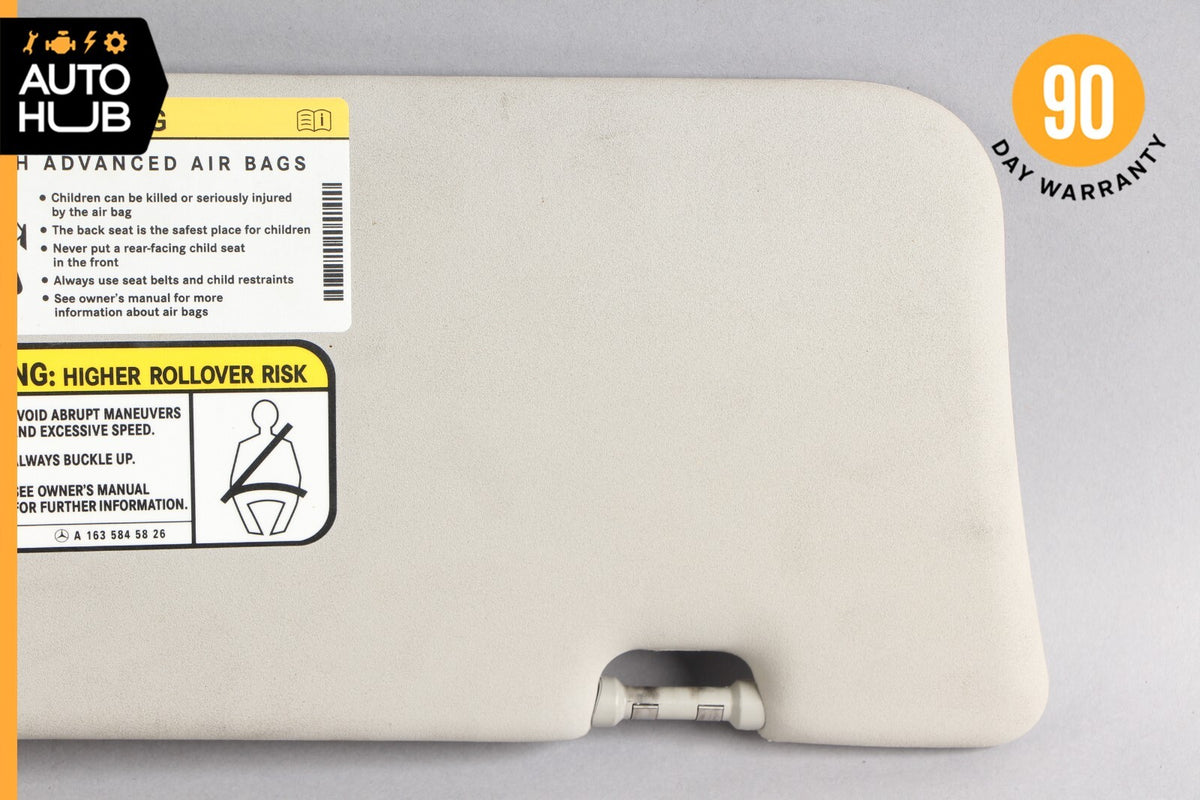 06-12 Mercedes X164 GL450 ML550 Sun Visor Sunvisor Front Left Side Gray OEM - photo 3