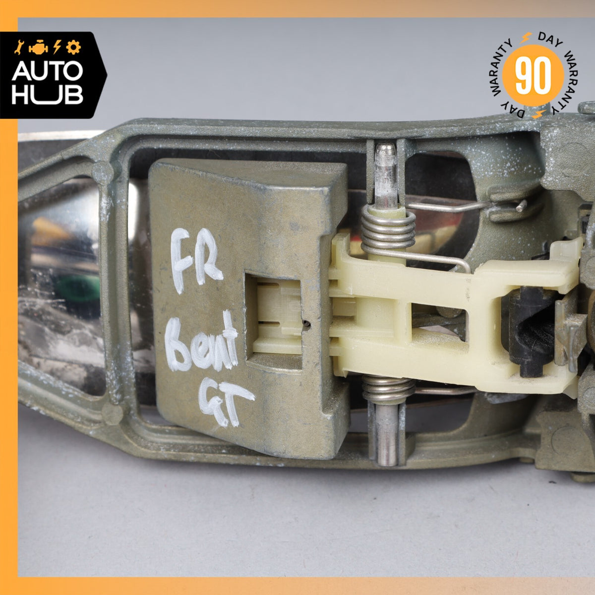 03-13 Bentley Continental GT GTC Right Side Door Handle Keyless Go Silver OEM - photo 12