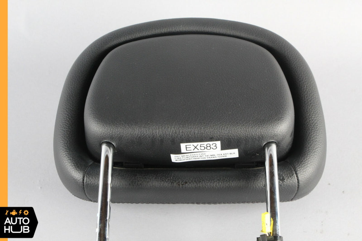 07-09 Mercedes W211 E350 E550 Seat Headrest Head Rest Left or Right Side Black - photo 10
