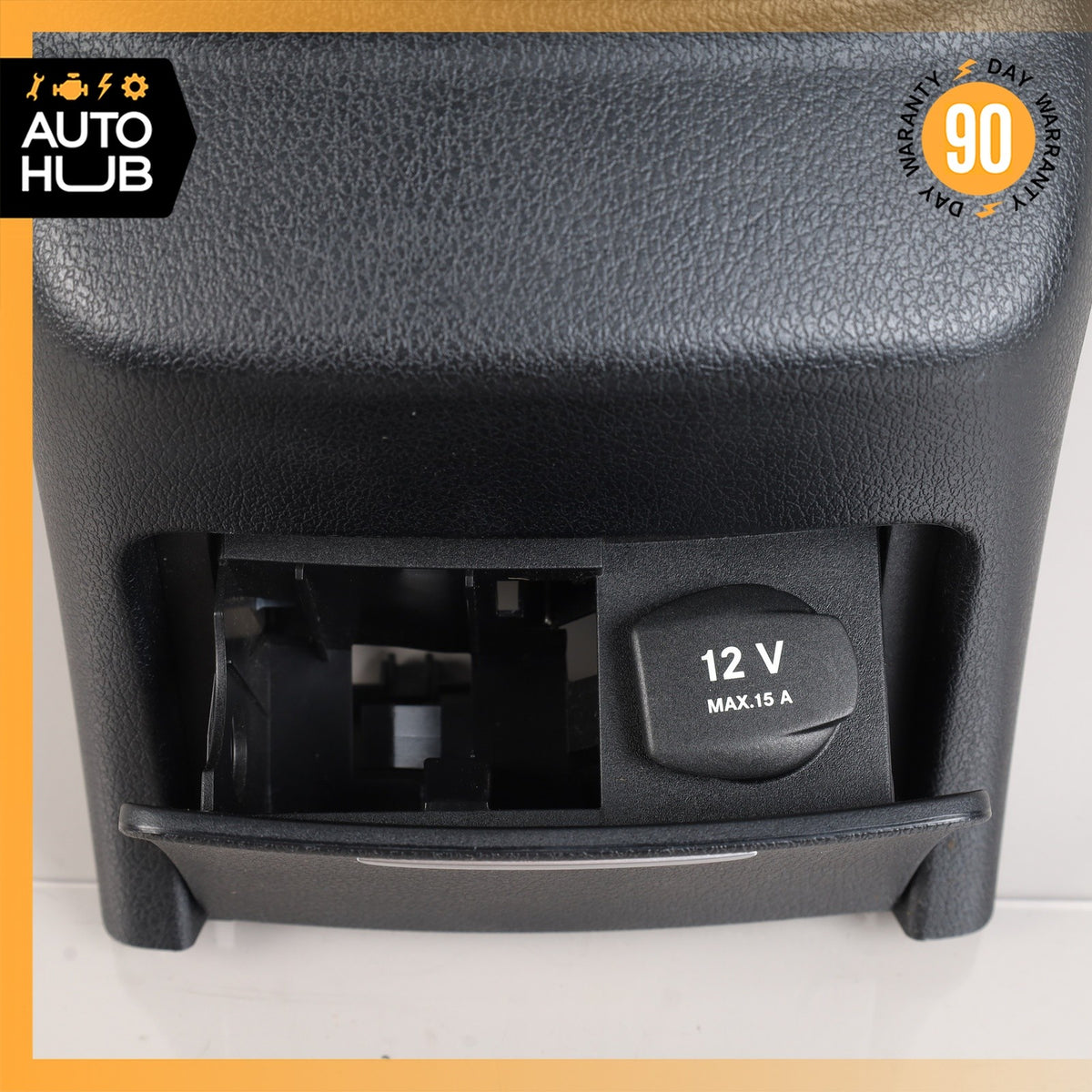 Mercedes W213 E300 E43 AMG Rear Console Switch Cover Panel Bezel Trim Black OEM - photo 6
