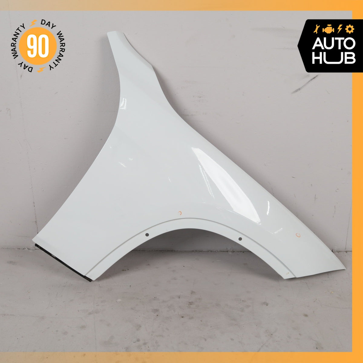 13-15 BMW E84 X1 Right Passenger Side Fender Assembly White OEM 72k - photo 2